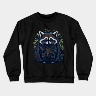 Raccoon Agent Crewneck Sweatshirt